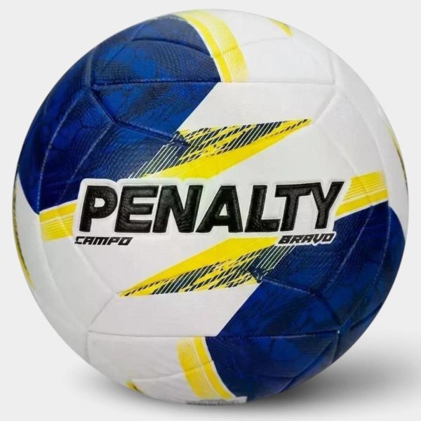 Bola de Campo Penalty Bravo XXVI - Azul e Amarelo