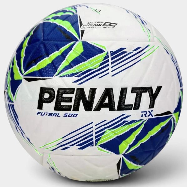 Bola de Futsal Penalty RX 500 XXVI - Azul e Verde
