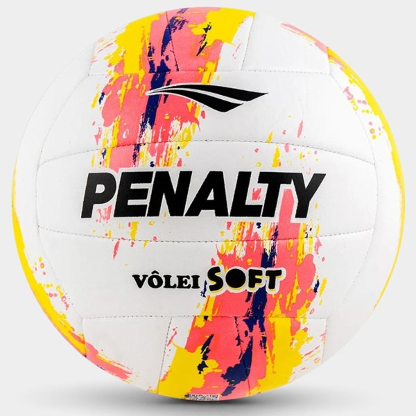 Bola de Vôlei Penalty Soft XXIII - Branco e Rosa