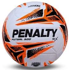 Bola de Futsal Penalty RX 500 XXIII - Branco e Laranja