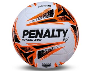 Bola de Futsal Penalty RX 500 XXIII - Branco e Laranja