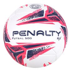 Bola de Futsal Penalty RX 500 XXIII - Branco e Rosa