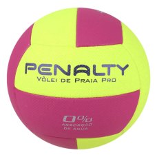 Bola de Vôlei Praia Pro Penalty - Amarelo e Rosa