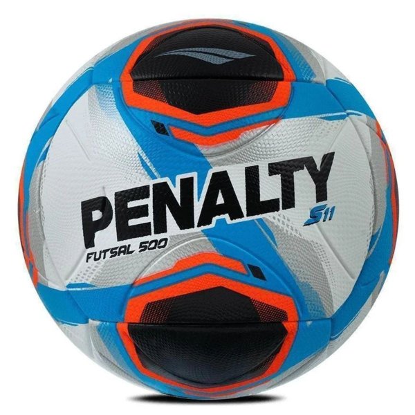 Bola Futsal Penalty S11 R2 XXV - Azul e Laranja