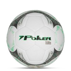 Bola de Futsal Profissional Poker Hybrid Vertex 32 Gomos - Cinza e Verde