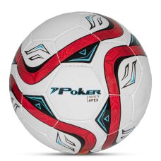 Bola de Futebol Society Semi-Profissional Poker Apex 32 Gomos - Preto e Vermelho