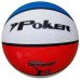 Bola de Basquete Poker Outdoor 7 - Branco e Azul