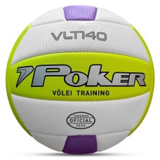 Bola de Vôlei Poker Training VLT 140 - Verde e Roxo