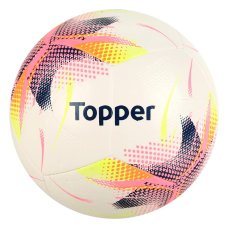 Bola Futebol Campo Topper Slick Cup - Branco e Rosa