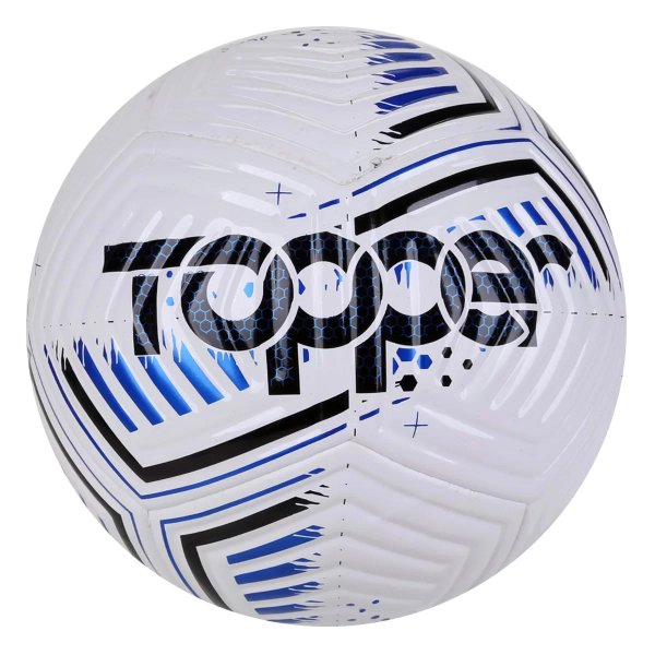 Bola de Futebol Campo Topper Hawk Pro - Branco e Preto