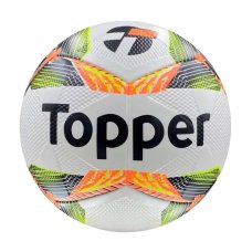 Bola Topper Slick 24 Futsal - Branco e Amarelo