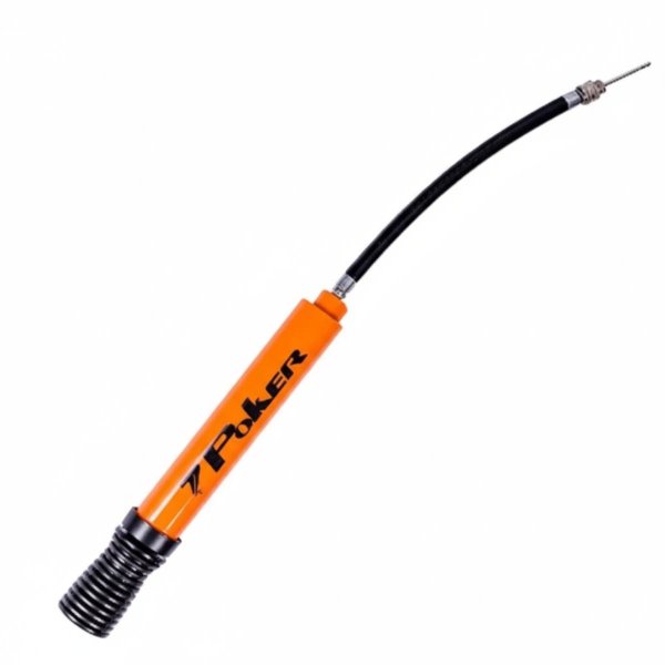 Bomba de Inflar Poker Dupla Ação - Laranja