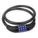 Cadeado Espiral Bicycle Lock Trava com Senha - Preto