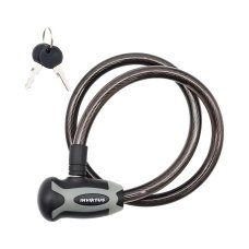 Cadeado Espiral Inviktus Trava com Chave 12mm x 0,8m - Preto