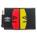 Cartão de Árbitro Umbro Referee Card - Preto e Branco