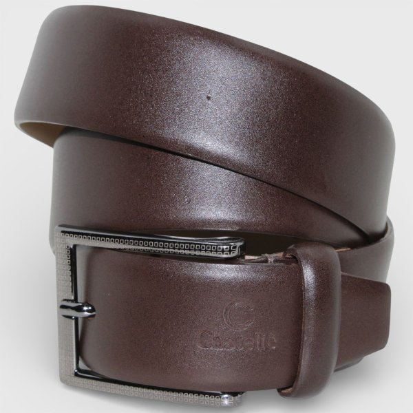 Cinto Couro Casteliê 235020 Masculino - Marrom