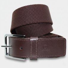 Cinto de Elástico Couro Casteliê 340014 Masculino - Marrom Escuro