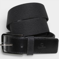 Cinto de Elástico Couro Casteliê 340014 Masculino - Preto