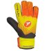 Luva de Goleiro Infantil Poker Campo Training Focus - Amarelo e Vermelho