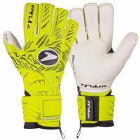 Luva de Goleiro Poker Futebol Profissional Champion 8 Extended - Amarelo e Preto