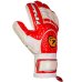 Luva de Goleiro Poker Futebol Profissional Firmness 4 - Branco e Vermelho