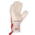 Luva de Goleiro Poker Futebol Profissional Firmness 4 - Branco e Vermelho