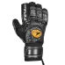 Luva de Goleiro Poker Futebol Profissional Firmness 4 - Preto e Chumbo