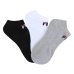Kit Meia Fila Cano Curto Logo c/ 3 pares - Colorido