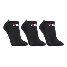 Kit Meia Fila Cano Curto Logo c/ 3 pares - Preto