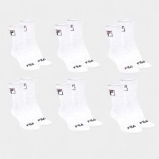 Kit Meia Fila Cano Alto C/ 6 Pares - Branco