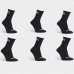 Kit Meia Fila Cano Alto C/ 6 Pares - Preto