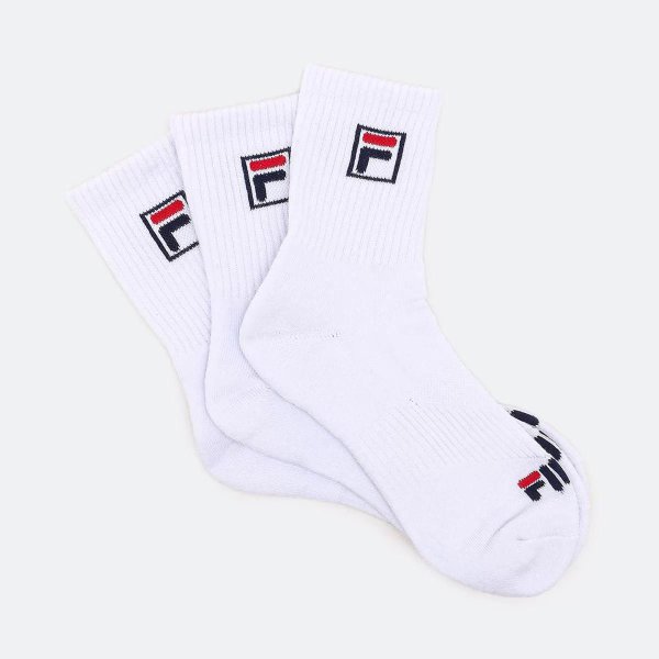 Kit Meia Fila Cano Alto C/ 3 Pares - Branco