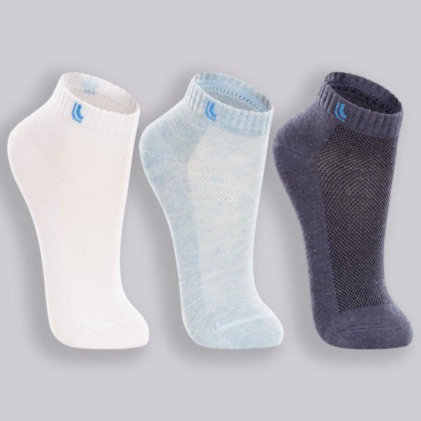 Kit Meia Infantil Lupo Básico Cano Baixo 3 Pares - Marinho e Branco Kit Meia Infantil Lupo Básico Cano Baixo 3 Pares - Marinho e Branco