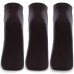 Kit Meia Infantil Lupo Básico Cano Baixo 3 Pares - Preto