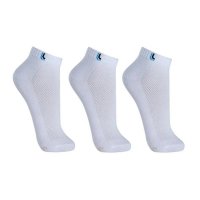 Kit 3 Pares Meia Cano Baixo Lupo Masculina - Branco