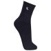 Kit 3 Pares Meia Cano Médio Atoalhada Lupo Masculina - Preto e Branco