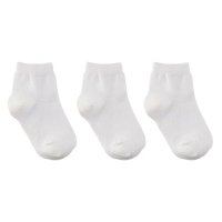 Kit 3 Pares Meia Cano Médio Lupo Kids - Branco