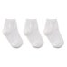 Kit 3 Pares Meia Cano Médio Lupo Kids - Branco
