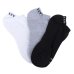 Kit Meia Oakley Bark Low Quarter 3 Masculina - Branco e Preto