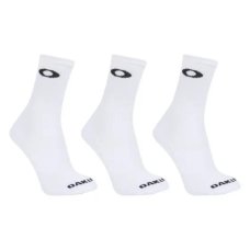 Kit Meia Oakley Cano Alto Essential Crew Sock Masculina - Branco