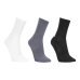 Kit Meia Under Armour Cano Longo Core Cotton Crew 3 Pares - Chumbo e Branco