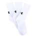 Kit Meia Under Armour Cano Longo Core Cotton Crew 3 Pares - Gelo