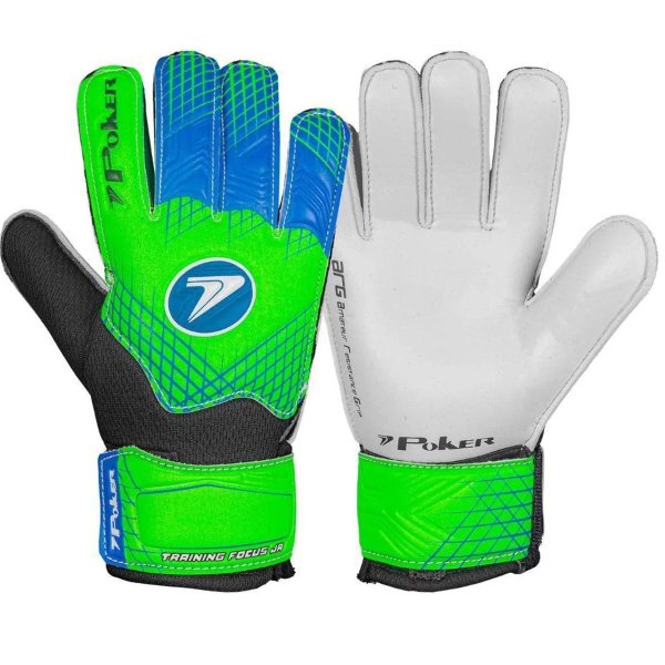 Luva de Goleiro Infantil Poker Campo Training Focus - Verde