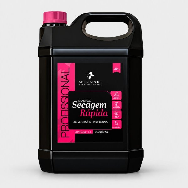 Shampoo Linha Secagem Rápida Special Vet Todos Animais - 5L