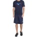 Bermuda Mizuno Run Bird Logo Masculina - Azul Escuro