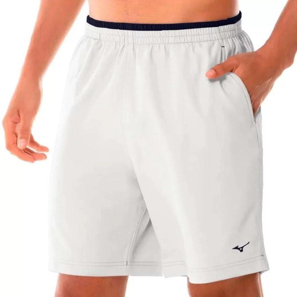 Bermuda Mizuno Masculina Treino Tennis Master - Branco e Azul