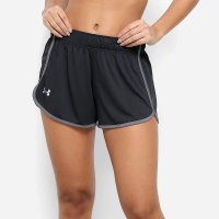 Short Under Armour Tech Mesh 5 Ss19 Feminino - Preto e Cinza