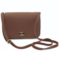 Bolsa Casteliê Casual Básica Feminina - Marrom Escuro
