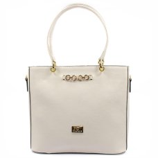 Bolsa Tote Casteliê Casual Detalhes Feminina - Off White