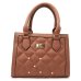 Bolsa Casteliê Casual Apliques Feminina - Marrom
